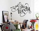 Isn't She Lovely - Metallic Wall Decals - Calligraphy Style Stickers for Walls - Copper Wall Decal